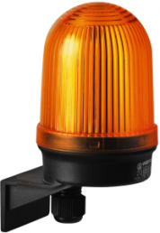 Continuous light, Ø 57 mm, yellow, 12-230 V AC/DC, BA15d, IP65