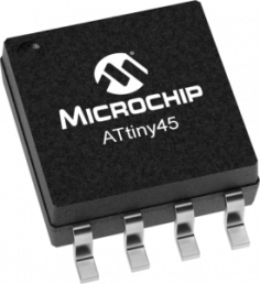 AVR microcontroller, 8 bit, 10 MHz, SOIC-8, ATTINY45V-10SU