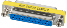 Gender changer, D-SUB socket, 25 pole to D-SUB socket, 25 pole, EB415