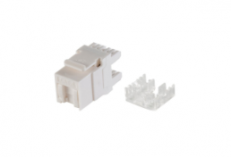 RJ45 Keystone, Cat 6, socket to cable, straight, BS08-10035