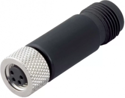 Adapter, M8 (3 pole, socket) to M12 (3 pole, plug), straight, 09 5280 00 03