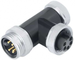 Adapter, 7/8 (5 pole, socket/plug) to 7/8 (4 pole, plug), Y-shape, 1413940000