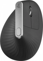 Mouse MX Vertical, Wireless, Unifying, Bluetooth,anthrazit, Laser, 4000 dpi, 6 Button, Akku