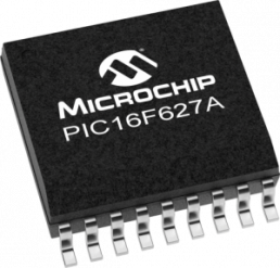 PIC microcontroller, 8 bit, 20 MHz, SOIC-18, PIC16F627A-I/SO