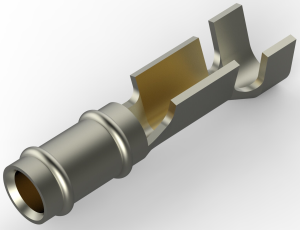 Round plug, Ø 1.47 mm, L 9.65 mm, uninsulated, straight, 0.2-0.6 mm², AWG 24-20, 60789-3