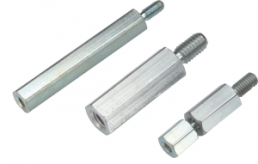 Hexagonal spacer bolt, External/Internal Thread, M6/M6, 60 mm, steel