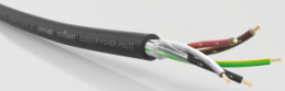 Thermoplastic connection line ÖLFLEX POWER MULTI 4 G 2.5 mm², AWG 14, unshielded, black