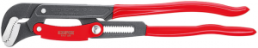 Pipe Wrench S-Type with fast adjustment grey powder-coated plastic coated 560 mm