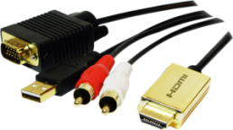 HDMI to VGA with Audio cable