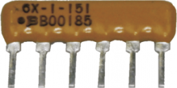 Resistor network, SIP-9, 820 Ω, 0.2 W, ±2 %, 8 resistors, 4609X-101-821LF