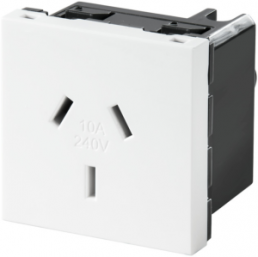 Built-in socket outlet, white, 10 A/240 V, Australia, IP20, 1546590000