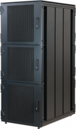 42 U data/network cabinet, 3 compartments, (H x W x D) 2000 x 600 x 1200 mm, IP20, steel, black gray, 10130-215