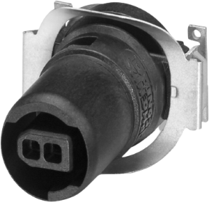 PCB connector, 2 pole, straight, black, 1363344