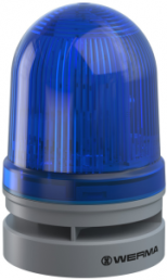LED signal light with acoustics, Ø 85 mm, 110 dB, 3300 Hz, blue, 12-24 V AC/DC, 461 510 70