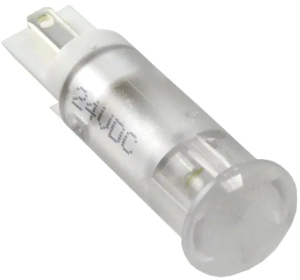 LED signal light, 24 V (DC), white, 1.6 cd, Mounting Ø 10 mm, LED number: 1