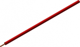 Silicone-stranded wire, highly flexible, halogen free, SiliVolt-1V, 0.75 mm², AWG 20, red, outer Ø 3.2 mm