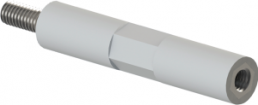 Round / hexagonal spacer bolt, External/Internal Thread, M4/M4, 50 mm, polystyrene