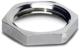 Counter nut, PG9, 18 mm, IP67, silver, 1504084