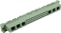 Female connector, type M, 42 pole, a-b-c, pitch 2.54 mm, solder pin, straight, 09032426805