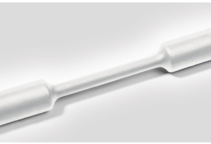 Heatshrink tubing, 2:1, (1.6/0.8 mm), polyolefine, cross-linked, white