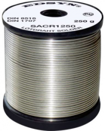 Solder wire, lead-free, SAC (Sn96.5Ag3Cu0.5), Ø 0.5 mm, 250 g