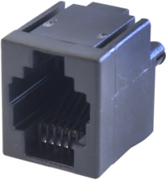 Socket, RJ11/RJ12/RJ14/RJ25, 6 pole, 6P6C, Cat 3, solder connection, PCB mounting, 5520425-3