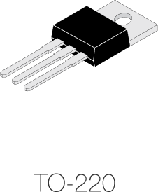 Bipolar junction transistor, PNP, 5 A, 100 V, THT, TO-220, TIP127