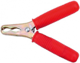 Battery charging plier 80 A, 125 mm, polarity symbol +, red, partial insulation