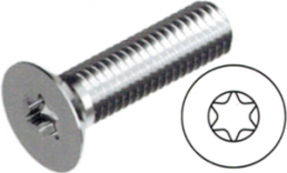 Countersunk head screw, TX, M2, Ø 3.8 mm, 12 mm, stainless steel, DIN 965