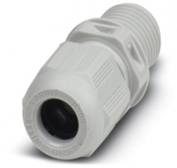 Cable gland, M16, 20 mm, Clamping range 4.5 to 10 mm, IP68, light gray, 1424514