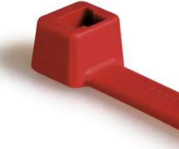 Cable tie internally serrated, polyamide, (L x W) 100 x 2.45 mm, bundle-Ø 1.5 to 22 mm, red, -40 to 85 °C