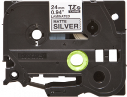 Labelling tape cartridge, 24 mm, tape silver, font black, 8 m, TZE-M951