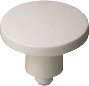 Plunger, round, Ø 14.5 mm, (L x H) 6.1 x 14.5 mm, white, for short-stroke pushbutton, 5.46.168.043/0209