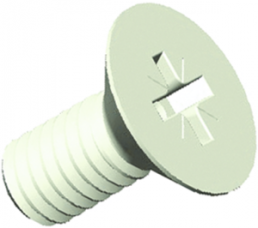 Countersunk head screw, PH-Recess, M5, 30 mm, polyamide, DIN 965/ISO 7046