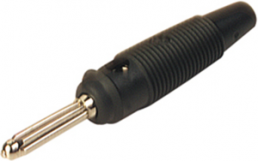 4 mm plug, screw connection, 1.5 mm², CAT O, black, BUELA 20 K SW