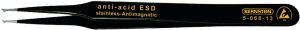 ESD SMD tweezers, uninsulated, antimagnetic, special steel, 120 mm, 5-068-13