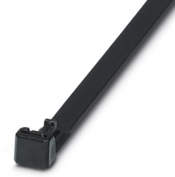 Cable tie, releasable, polyamide, (L x W) 200 x 7.5 mm, bundle-Ø 6 to 50 mm, black, -40 to 80 °C