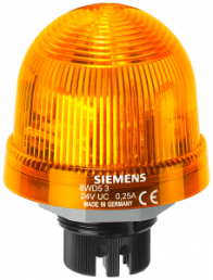 Integrated signal lamp, single flash light 230 V yellow