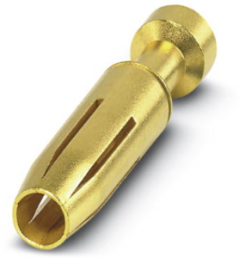Receptacle, 4.0 mm², AWG 12, crimp connection, gold-plated, 1674846