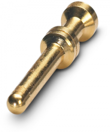 Pin contact, 4.0 mm², AWG 12, crimp connection, gold-plated, 1273568