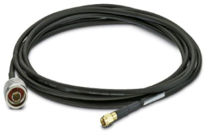 Coaxial Cable, R-SMA plug (straight) to N plug (straight), 50 Ω, LMR-195, grommet black, 500 mm, 2903263