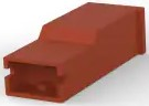 Insulating housing for 6.35 mm, 1 pole, polyamide, UL 94V-2, brown, 154719-9