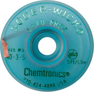 Desoldering wick, 2 mm, 3 m, No-Clean, Soder-Wick, SW40-3-10