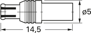 MCX plug 50 Ω, RG-174/U, RG-188A/U, RG-316/U, crimp connection, straight, 100027681