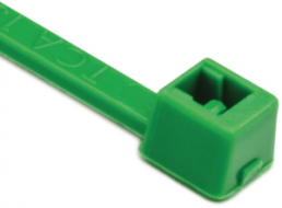 Cable tie internally serrated, polyamide, (L x W) 100 x 2.45 mm, bundle-Ø 1.5 to 22 mm, green, -40 to 85 °C