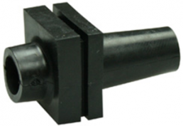 Bend protection grommet, cable Ø 8 mm, L 33 mm, PVC, black