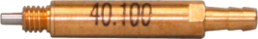 Miniature cylinder, single-acting, 3 to 10 bar, Kd. 3 mm, Hub 6 mm, 40.100
