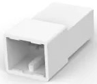 Insulating housing for 6.3 mm, 2 pole, polyamide, UL 94V-0, natural, 180924