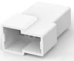 Insulating housing for 6.3 mm, 2 pole, polyamide, natural, 180908
