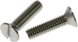 Countersunk head screw, slotted, M3, Ø 5.6 mm, 8 mm, steel, galvanized, DIN 963/ISO 2009